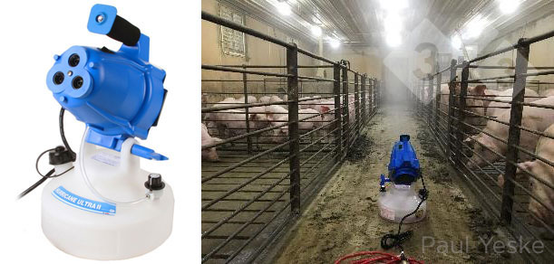 Figura 3. Exposição de reposição de aerossol a Mycoplasma hyopneumoniae. Fonte: P. Yeske. 2019. www.pig333.com